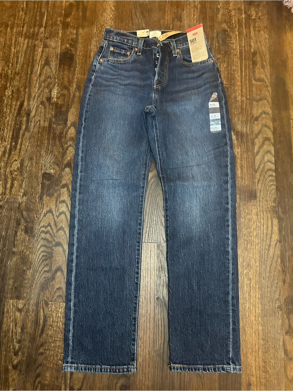 Levi's Straight-Leg Men's Jeans in Dark Blue Denim